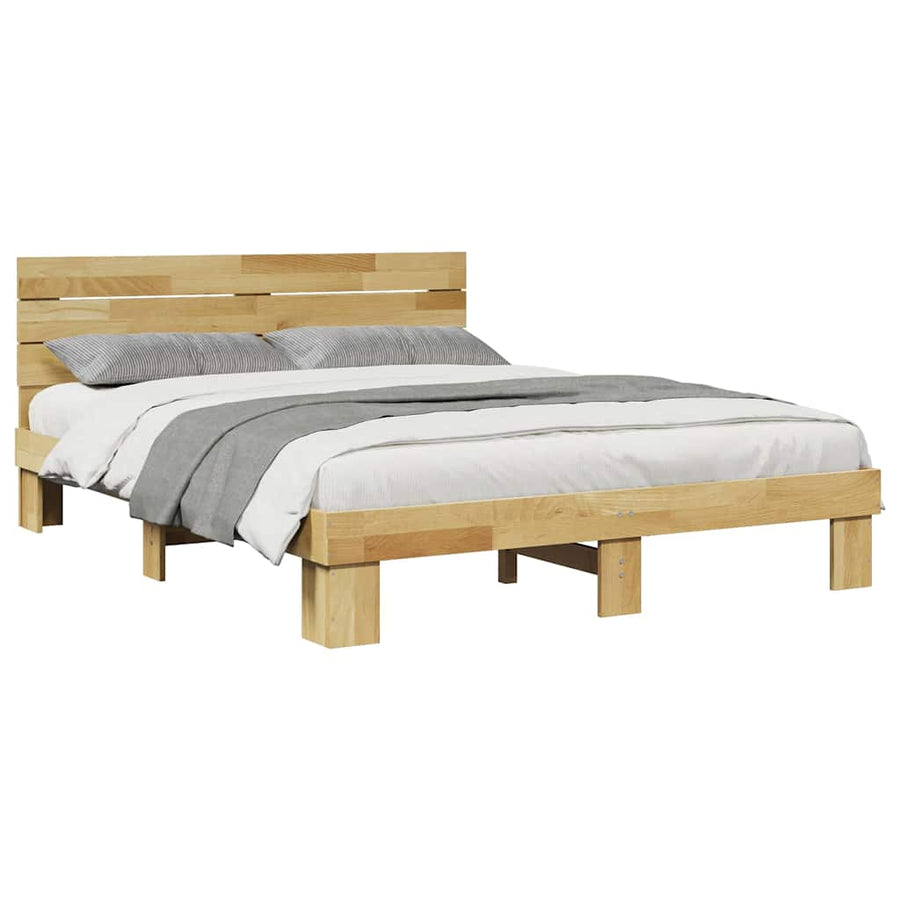 Bed Frame with Headboard without Mattress 135x190 cm