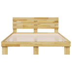 Bed Frame with Headboard without Mattress 135x190 cm