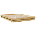 Bed Frame without Mattress 150x200 cm Solid Wood Oak