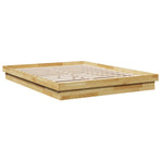 Bed Frame without Mattress 135x190 cm Solid Wood Oak