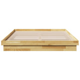 Bed Frame without Mattress 135x190 cm Solid Wood Oak