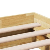 Bed Frame without Mattress 135x190 cm Solid Wood Oak
