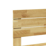 Bed Frame with Headboard without Mattress 150x200 cm Solid Wood Oak