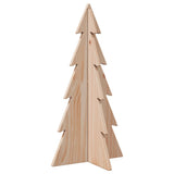 Wooden Christmas Tree for Decoration 59.5 cm Solid Wood Pine - Front View