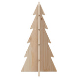 Wooden Christmas Tree for Decoration 59.5 cm Solid Wood Pine - Top-Down View