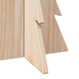 Wooden Christmas Tree for Decoration 59.5 cm Solid Wood Pine - Rear View