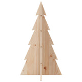 Wooden Christmas Tree for Decoration 80 cm Solid Wood Pine - Side View