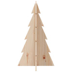 Wooden Christmas Tree for Decoration 80 cm Solid Wood Pine