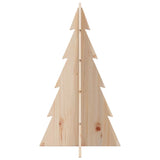 Wooden Christmas Tree for Decoration 80 cm Solid Wood Pine - Top-Down View