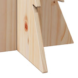 Wooden Christmas Tree for Decoration 80 cm Solid Wood Pine - Rear View