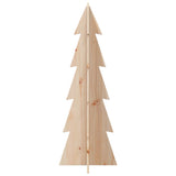 Wooden Christmas Tree for Decoration 112 cm Solid Wood Pine - Top-Down View