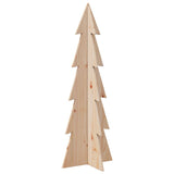 Wooden Christmas Tree for Decoration 112 cm Solid Wood Pine - 45-Degree Angle