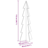 Wooden Christmas Tree for Decoration 112 cm Solid Wood Pine - Low Angle