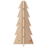 Wooden Christmas Tree for Decoration 49 cm Solid Wood Pine - Side View