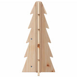 Wooden Christmas Tree for Decoration 49 cm Solid Wood Pine - Top-Down View