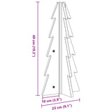 Wooden Christmas Tree for Decoration 49 cm Solid Wood Pine - Low Angle