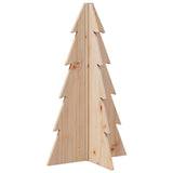 Wooden Christmas Tree for Decoration 69.5 cm Solid Wood Pine - Front View