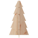 Wooden Christmas Tree for Decoration 69.5 cm Solid Wood Pine - Side View