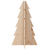 Wooden Christmas Tree for Decoration 69.5 cm Solid Wood Pine - Top-Down View