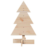 Wooden Christmas Tree for Decoration 60 cm Solid Wood Pine - Side View
