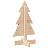 Wooden Christmas Tree for Decoration 60 cm Solid Wood Pine - 45-Degree Angle