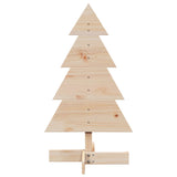 Wooden Christmas Tree for Decoration 80 cm Solid Wood Pine - Side View