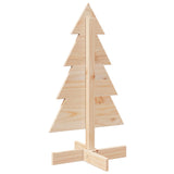 Wooden Christmas Tree for Decoration 80 cm Solid Wood Pine - 45-Degree Angle