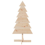 Wooden Christmas Tree for Decoration 120 cm Solid Wood Pine - Side View