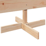 Wooden Christmas Tree for Decoration 180 cm Solid Wood Pine - Rear View