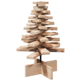 Wooden Christmas Tree for Decoration 60 cm Solid Wood Pine - Front View