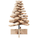 Wooden Christmas Tree for Decoration 60 cm Solid Wood Pine - Side View