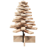 Wooden Christmas Tree for Decoration 60 cm Solid Wood Pine - Top-Down View