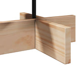 Wooden Christmas Tree for Decoration 60 cm Solid Wood Pine - Rear View