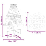 Wooden Christmas Tree for Decoration 60 cm Solid Wood Pine - Low Angle