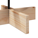 Wooden Christmas Tree for Decoration 80 cm Solid Wood Pine - Rear View