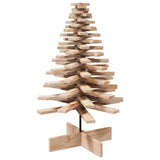Wooden Christmas Tree for Decoration 100 cm Solid Wood Pine - Front View