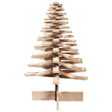 Wooden Christmas Tree for Decoration 100 cm Solid Wood Pine - Top-Down View