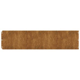 Lawn Edgings 20 pcs 25x103 cm Flexible Weathering Steel - Side View