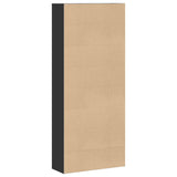 Book Cabinet Black 80x30x189 cm Engineered Wood - 45-Degree Angle