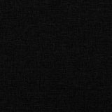 Armchair with Footstool Black Fabric - Extra Image