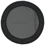 Garden Sofa with Table and Cushions Round Black Poly Rattan - Low Angle
