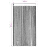 String Curtains 2 pcs Anthracite 140x250 cm