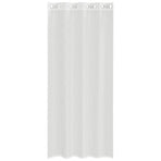 Voile Curtains with Grommets 2 pcs White
