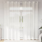 Voile Curtains with Grommets 2 pcs White