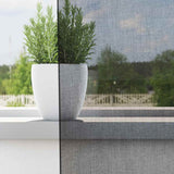 Voile Curtains with Rod Pockets 2 pcs Black - Side View