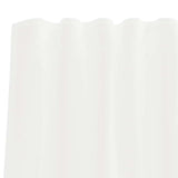 Voile Curtains with Rod Pockets 2 pcs White - Rear View