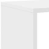 Book Cabinet White 137.5x29x137.5 cm Engineered Wood
