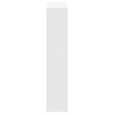 Book Cabinet White 132x29x141.5 cm Engineered Wood