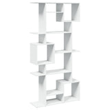 Book Cabinet White 92x29x188 cm Engineered Wood - Front View