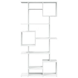 Book Cabinet White 92x29x188 cm Engineered Wood - Top-Down View